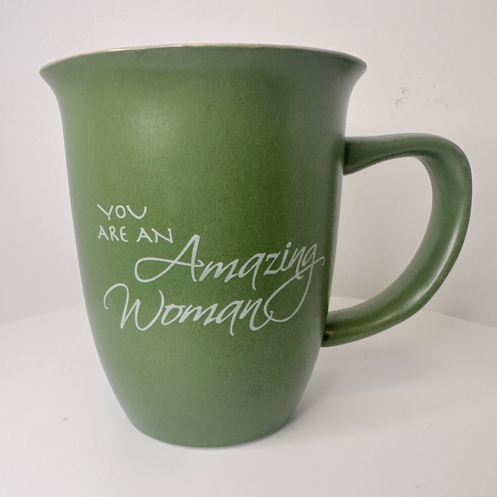 Abbey Press Amazing Woman Sage Green Ceramic Mug With Proverbs 31:29 Quote